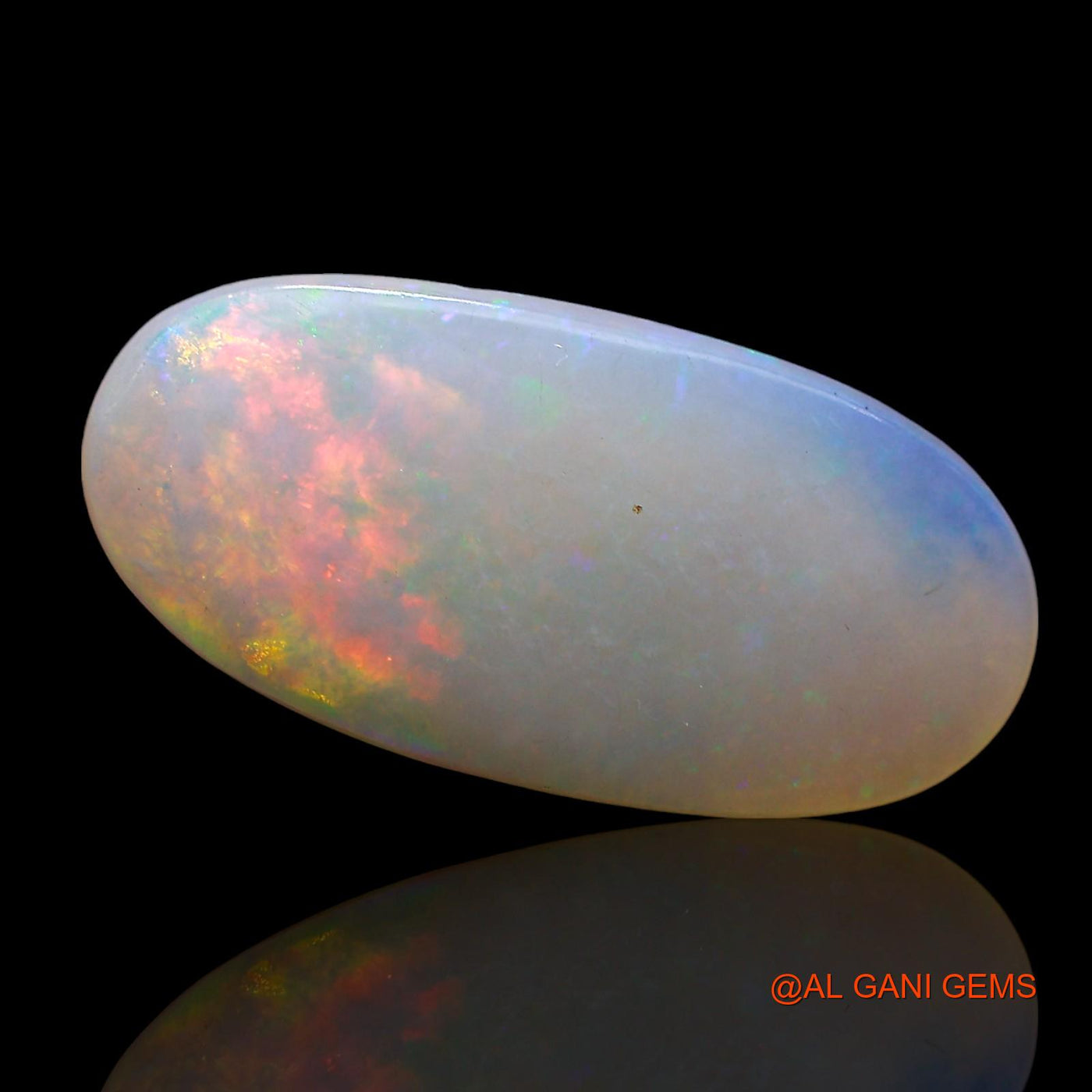 Natural Untreated Fire Opal Loose Gemstone Oval Cabochon From Australia 4.00 Cts 20x9x3 mm AE-649