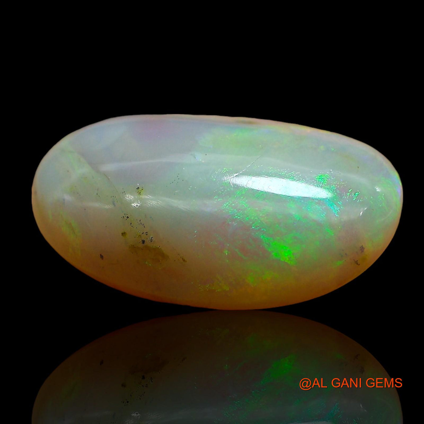 Natural Fire Opal Gemstone 7.00 Cts Loose Oval Cabochon From Australia 17x10x6 mm AE-64