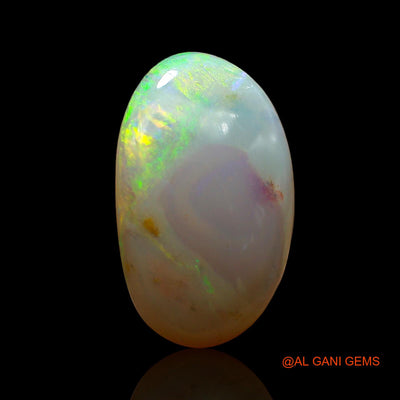 Natural Fire Opal Gemstone 7.00 Cts Loose Oval Cabochon From Australia 17x10x6 mm AE-64