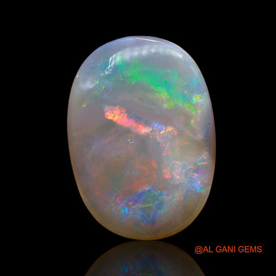 5.00 Cts Unheated Australian Fire Opal Loose Gemstone Oval Cabochon Natural 16x12x4 mm AE-650