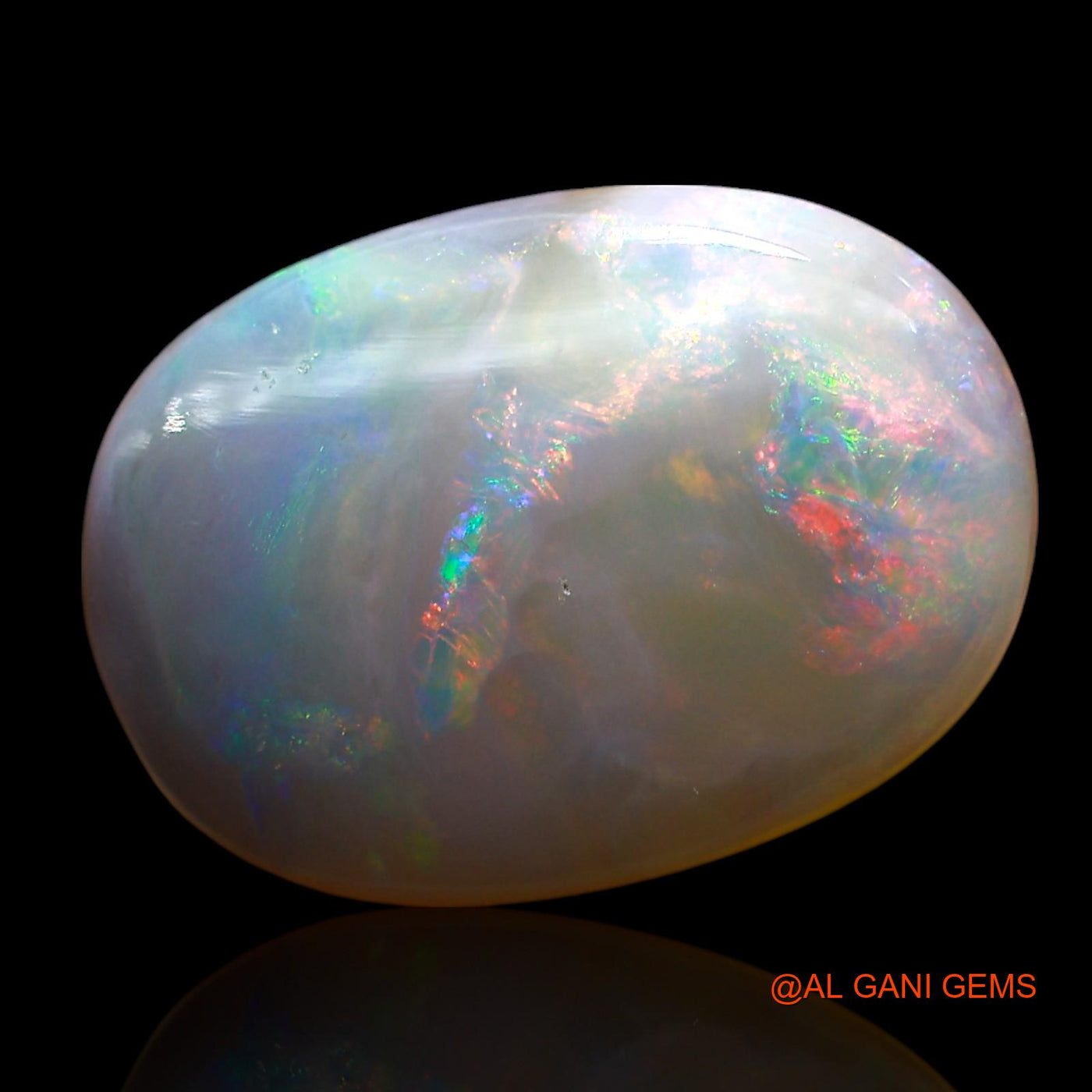 5.00 Cts Unheated Australian Fire Opal Loose Gemstone Oval Cabochon Natural 16x12x4 mm AE-650