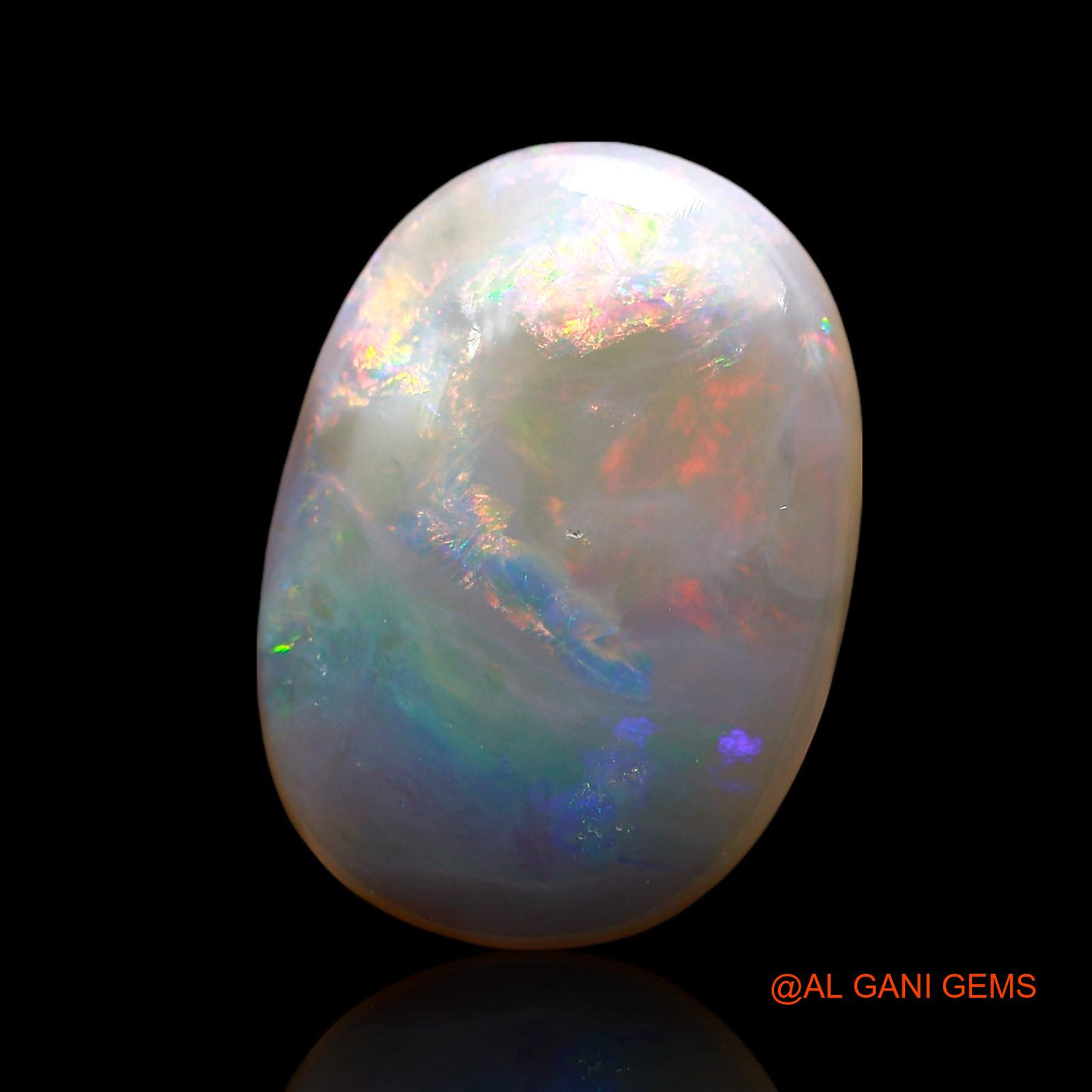 5.00 Cts Unheated Australian Fire Opal Loose Gemstone Oval Cabochon Natural 16x12x4 mm AE-650