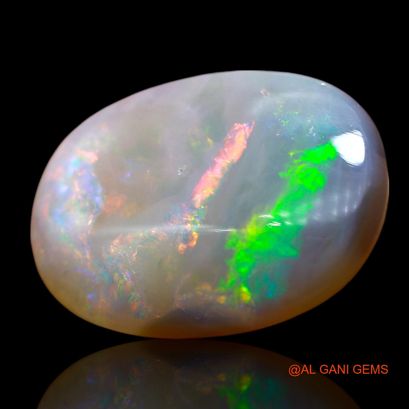 5.00 Cts Unheated Australian Fire Opal Loose Gemstone Oval Cabochon Natural 16x12x4 mm AE-650