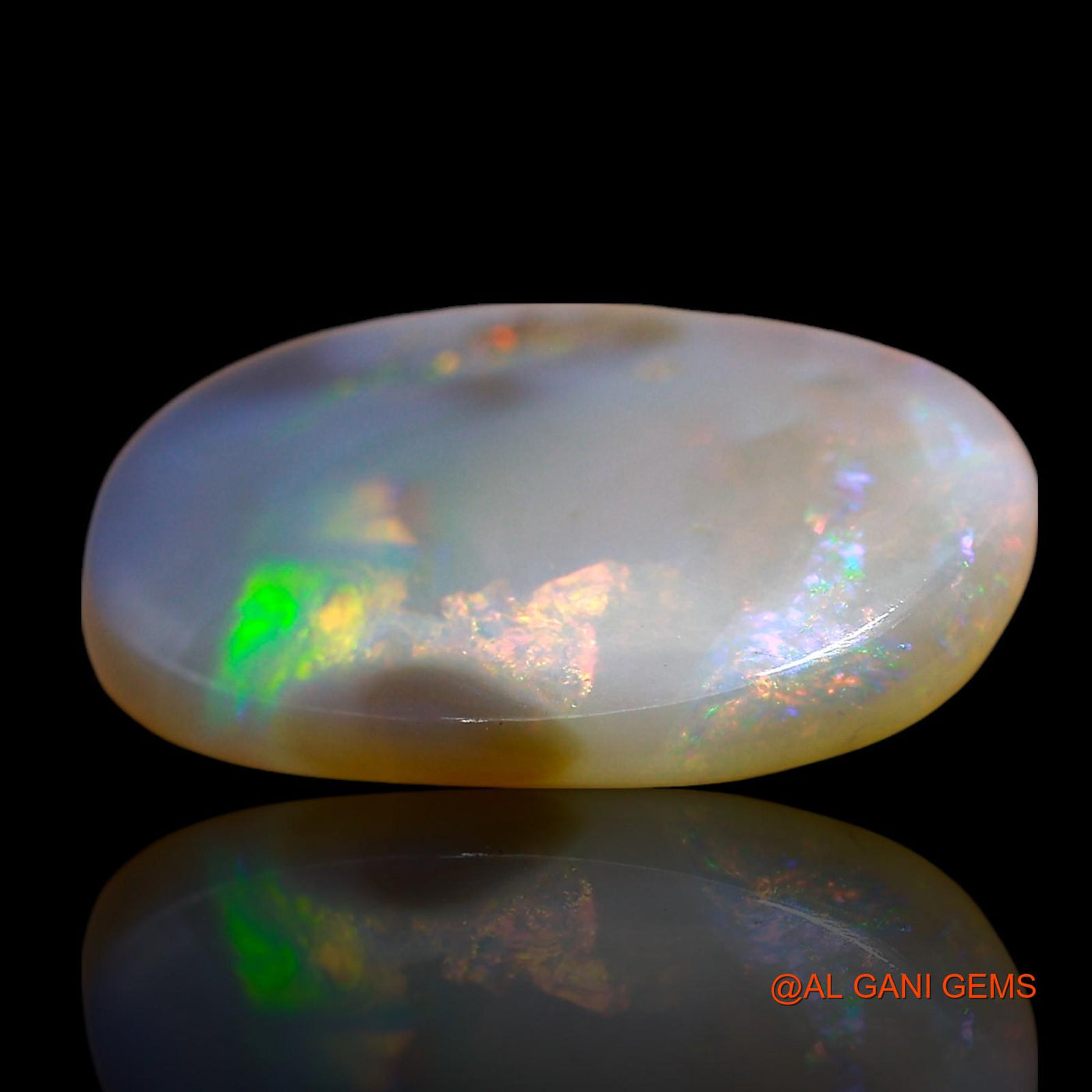 5.00 Cts Unheated Australian Fire Opal Loose Gemstone Oval Cabochon Natural 16x12x4 mm AE-650