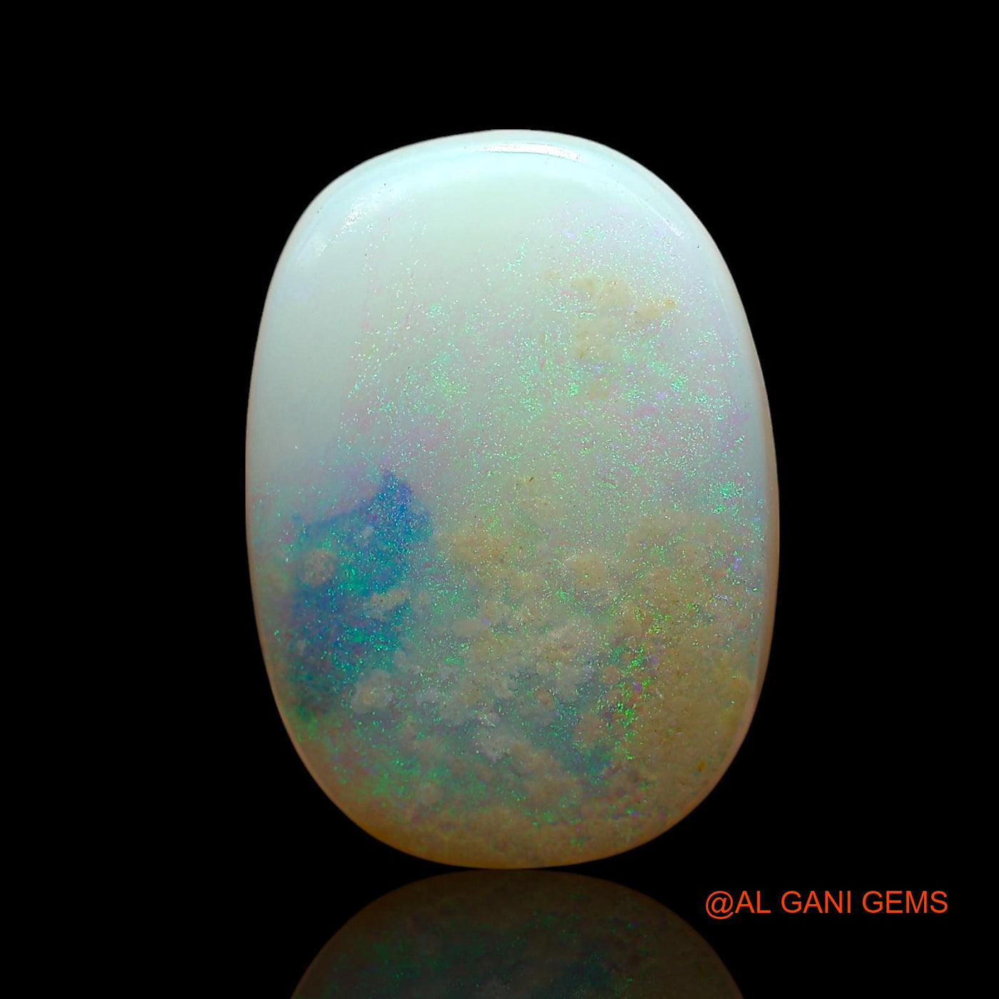 7.00 Cts Unheated Australian Fire Opal Loose Gemstone Oval Cabochon Natural 17x12x4 mm AE-652