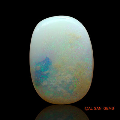 7.00 Cts Unheated Australian Fire Opal Loose Gemstone Oval Cabochon Natural 17x12x4 mm AE-652