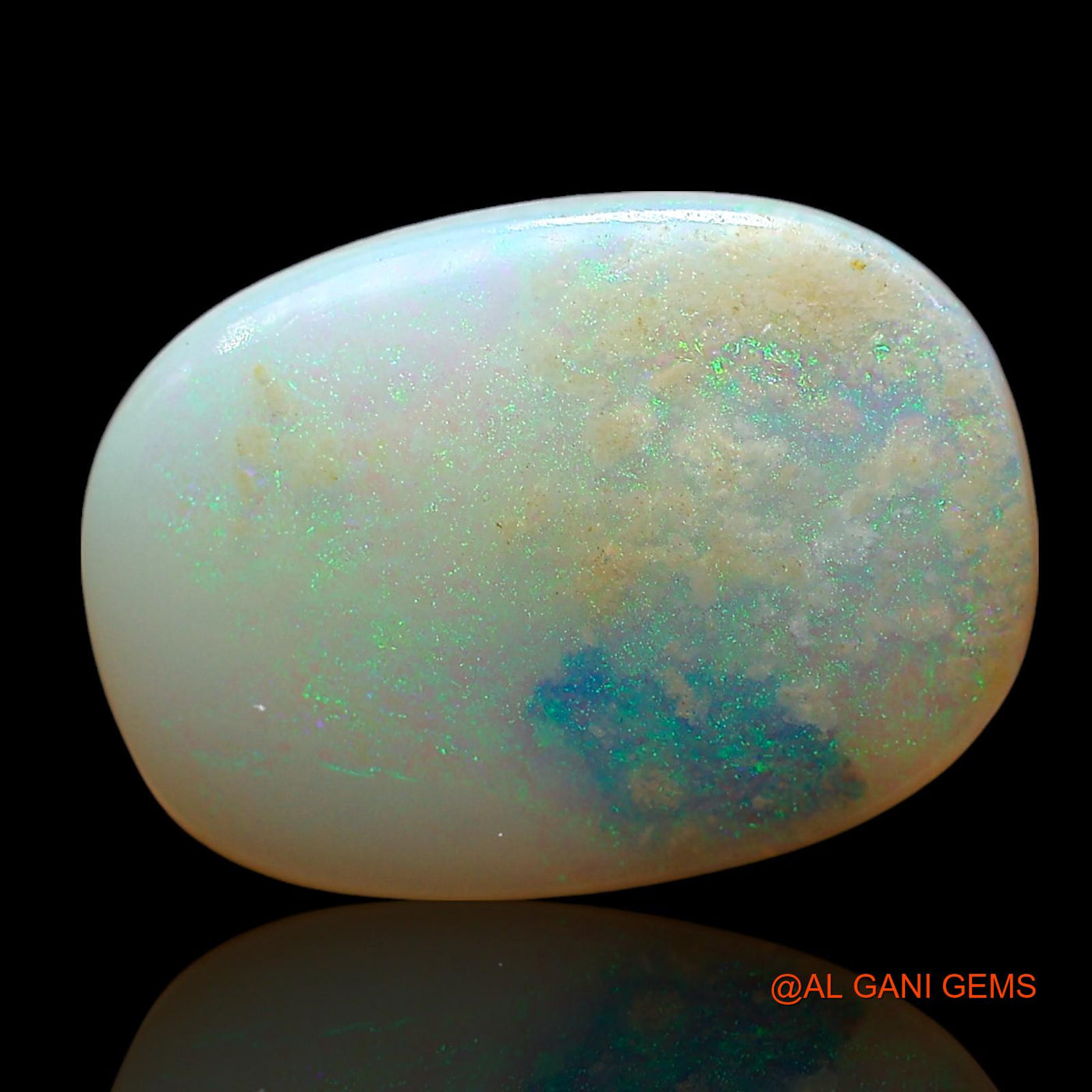 7.00 Cts Unheated Australian Fire Opal Loose Gemstone Oval Cabochon Natural 17x12x4 mm AE-652