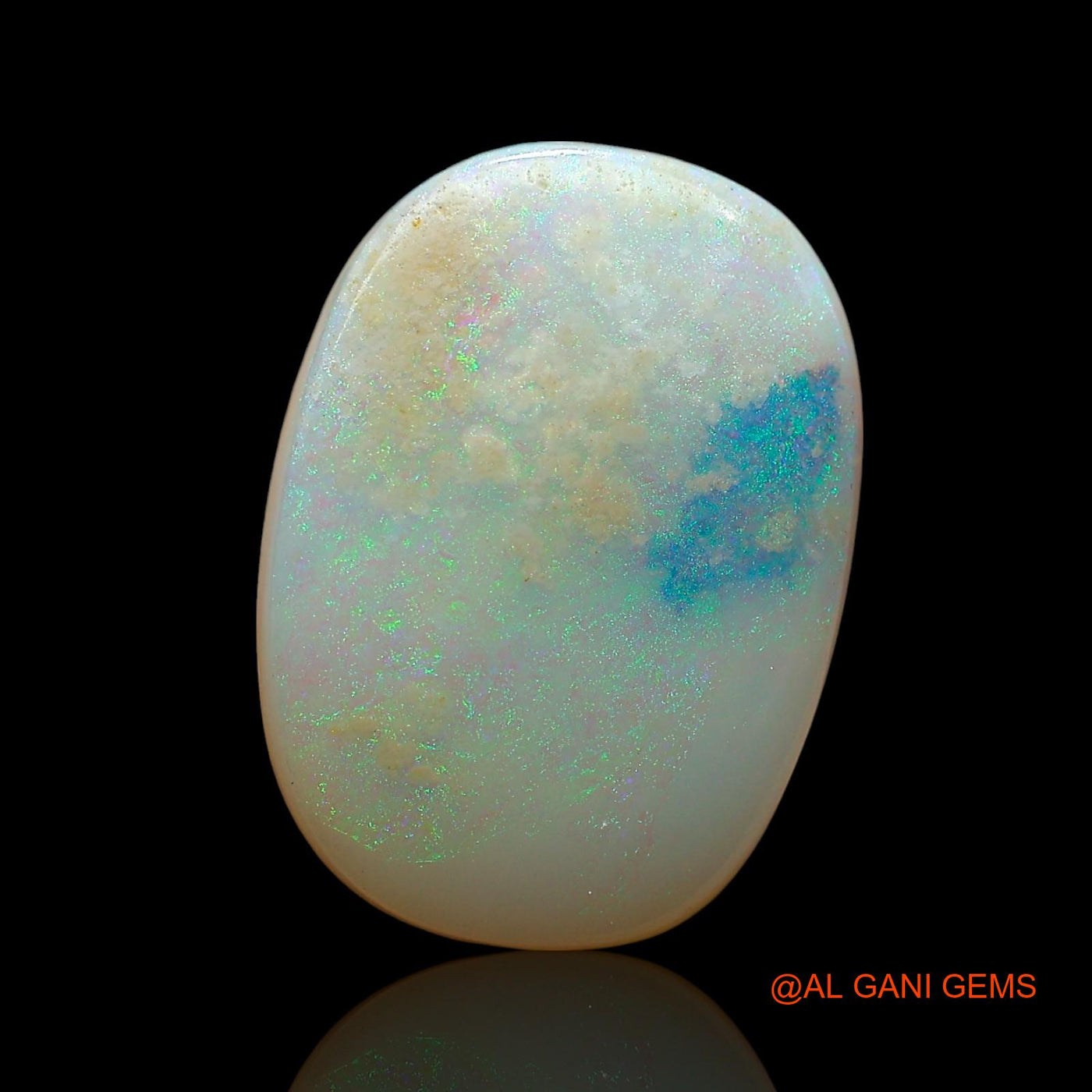 7.00 Cts Unheated Australian Fire Opal Loose Gemstone Oval Cabochon Natural 17x12x4 mm AE-652