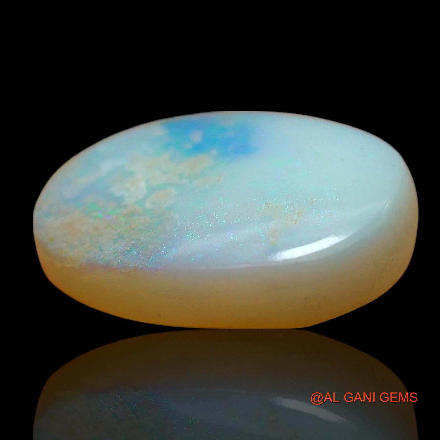 7.00 Cts Unheated Australian Fire Opal Loose Gemstone Oval Cabochon Natural 17x12x4 mm AE-652