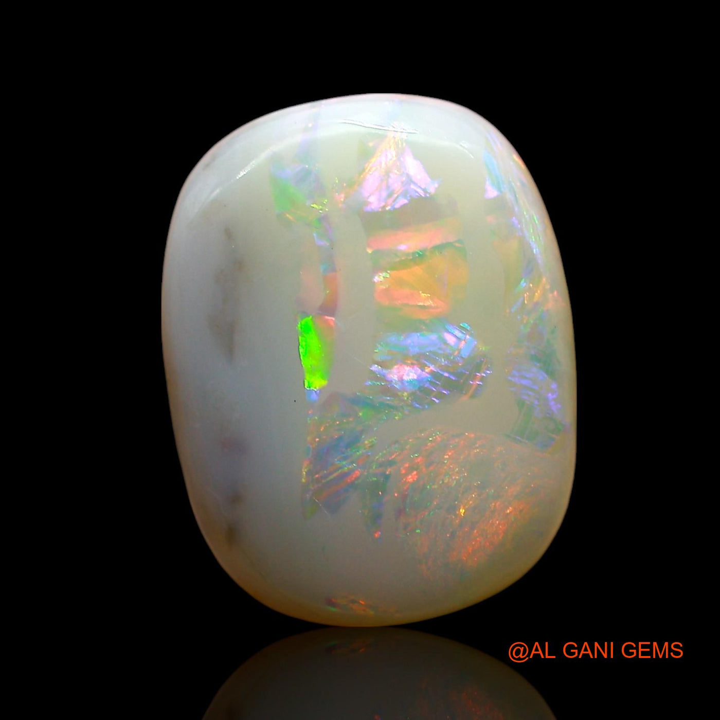 Natural Fire Opal Gemstone 8.00 Cts Loose Oval Cabochon From Australia 15x12x5 mm AE-653