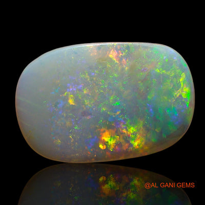 4.00 Cts Unheated Australian Fire Opal Loose Gemstone Oval Cabochon Natural 17x11x3 mm AE-654