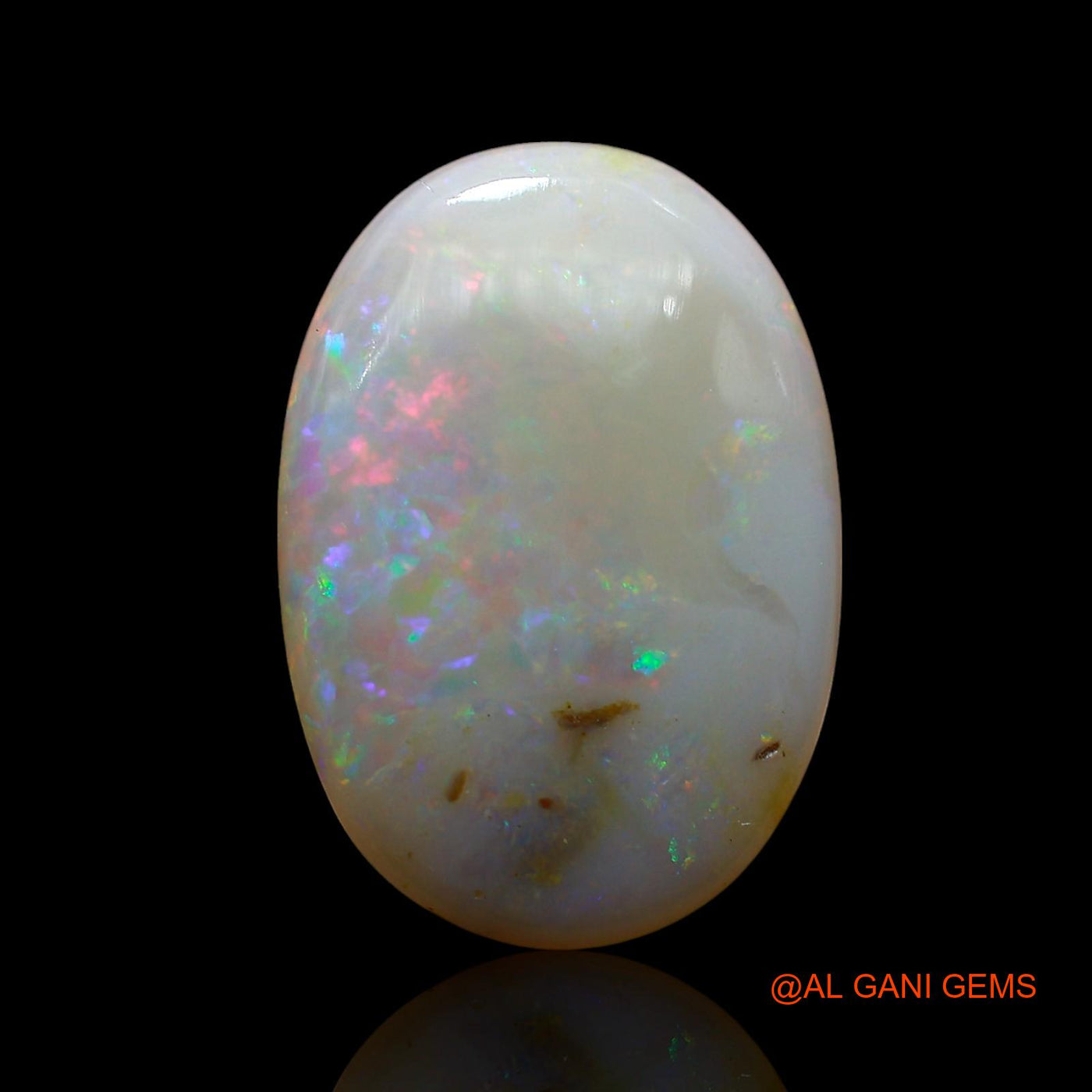 6.00 Cts Natural Australian Fire Opal Oval Cabochon Loose Gemstone For Jewelry 17x12x4 mm AE-656