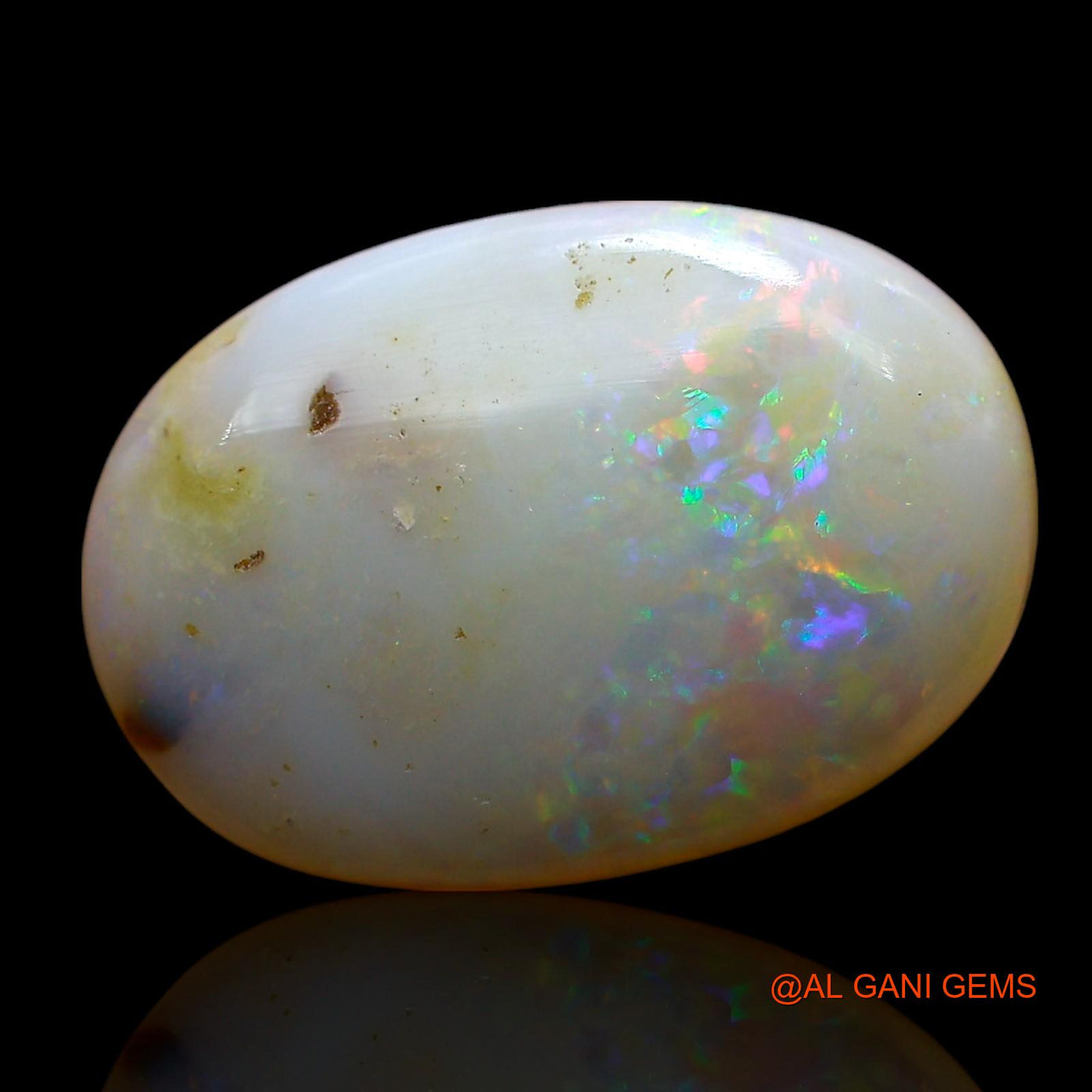 6.00 Cts Natural Australian Fire Opal Oval Cabochon Loose Gemstone For Jewelry 17x12x4 mm AE-656