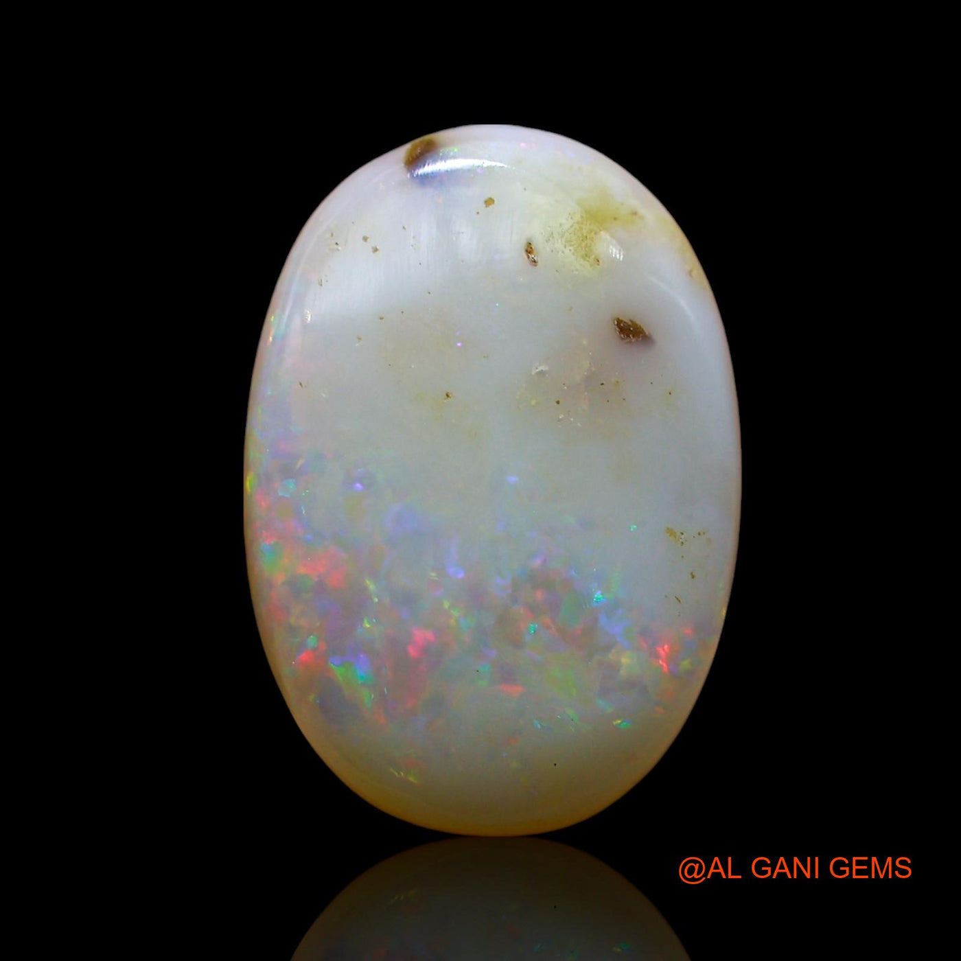 6.00 Cts Natural Australian Fire Opal Oval Cabochon Loose Gemstone For Jewelry 17x12x4 mm AE-656
