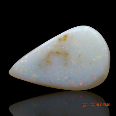 4.00 Cts Unheated Australian Fire Opal Loose Gemstone Pear Cabochon Natural 18x11x3 mm AE-657
