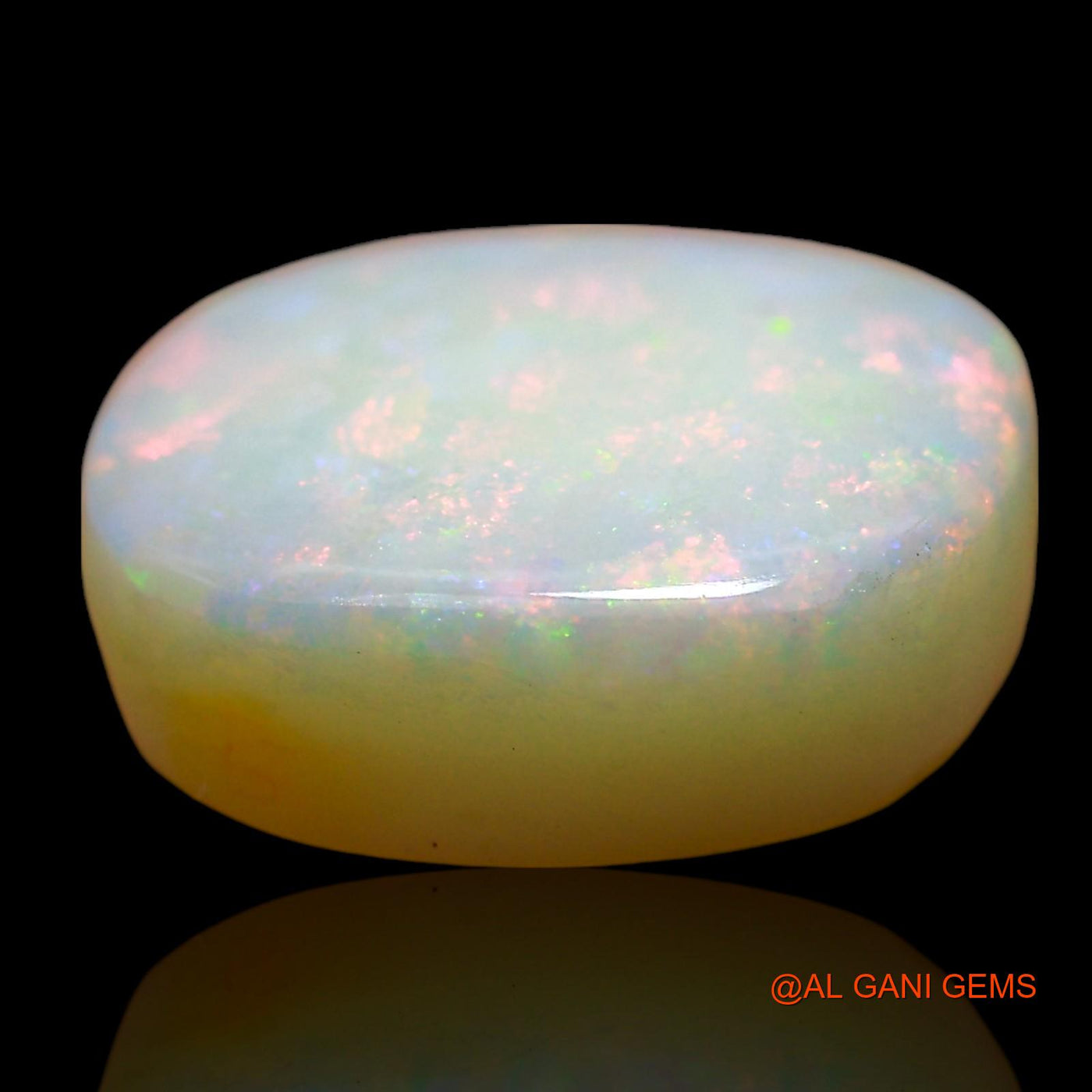 Natural Untreated Fire Opal Loose Gemstone Oval Cabochon From Australia 7.00 Cts 14x12x5 mm AE-660