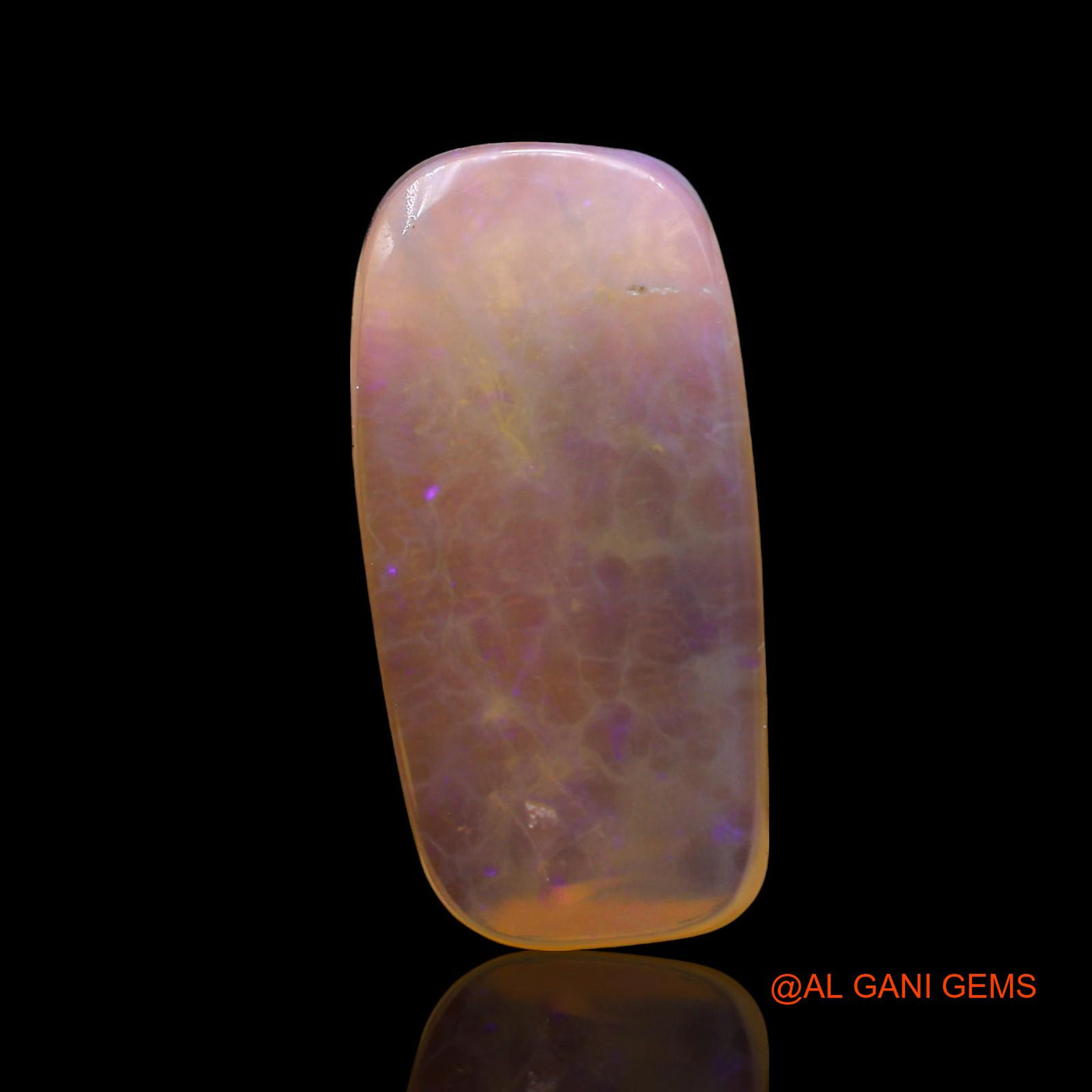 5.00 Cts Natural Australian Fire Opal Loose Gemstone Oval Cabochon 19x9x3 mm AE-661