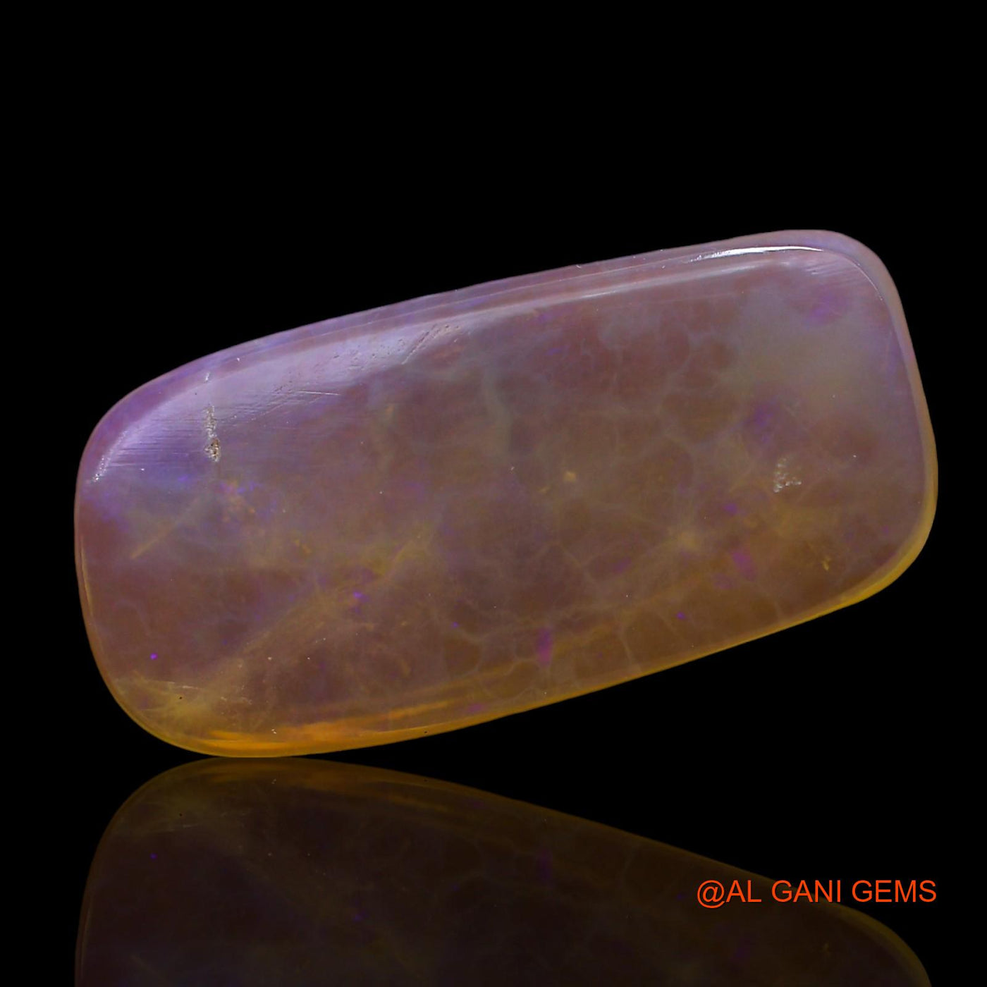 5.00 Cts Natural Australian Fire Opal Loose Gemstone Oval Cabochon 19x9x3 mm AE-661