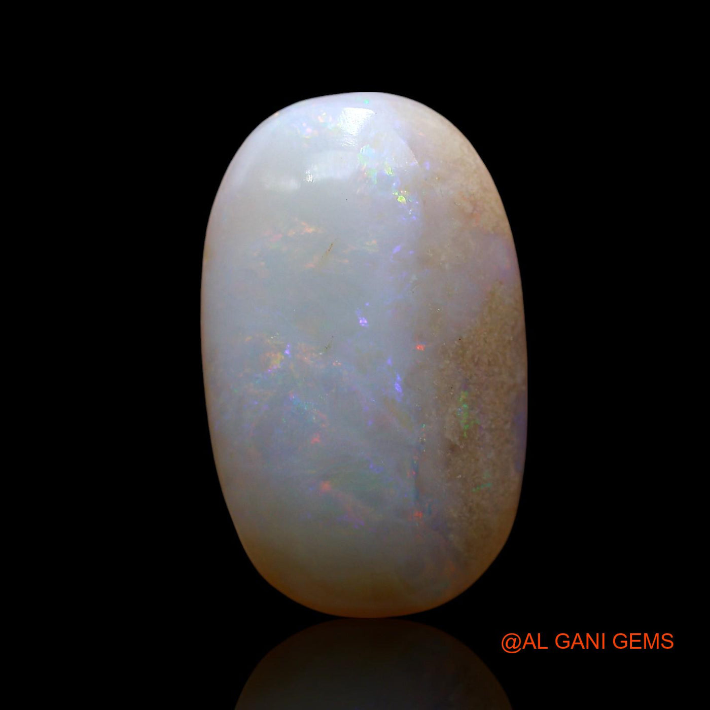 Natural Untreated Fire Opal Loose Gemstone Oval Cabochon From Australia 6.00 Cts 18x11x4 mm AE-663