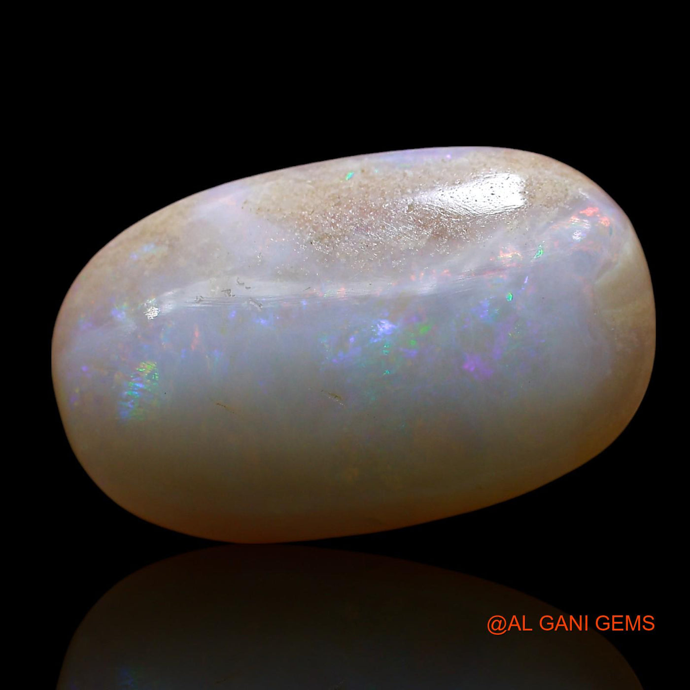 Natural Untreated Fire Opal Loose Gemstone Oval Cabochon From Australia 6.00 Cts 18x11x4 mm AE-663