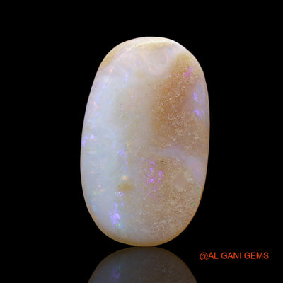 Natural Untreated Fire Opal Loose Gemstone Oval Cabochon From Australia 6.00 Cts 18x11x4 mm AE-663