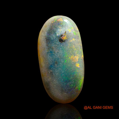 Natural Untreated Fire Opal Loose Gemstone Oval Cabochon From Australia 5.00 Cts 19x10x4 mm AE-665