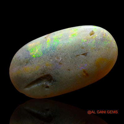Natural Untreated Fire Opal Loose Gemstone Oval Cabochon From Australia 5.00 Cts 19x10x4 mm AE-665
