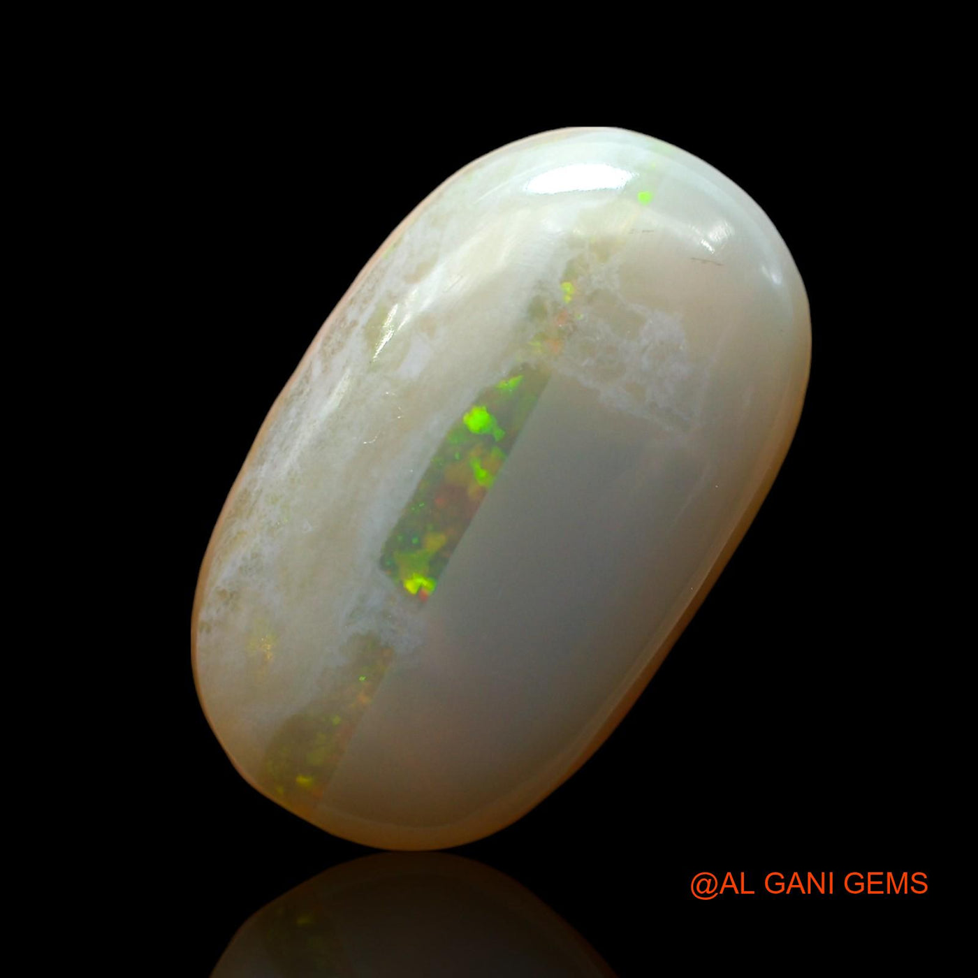 Natural Fire Opal Gemstone 8.00 Cts Loose Oval Cabochon From Australia 18x11x5 mm AE-667