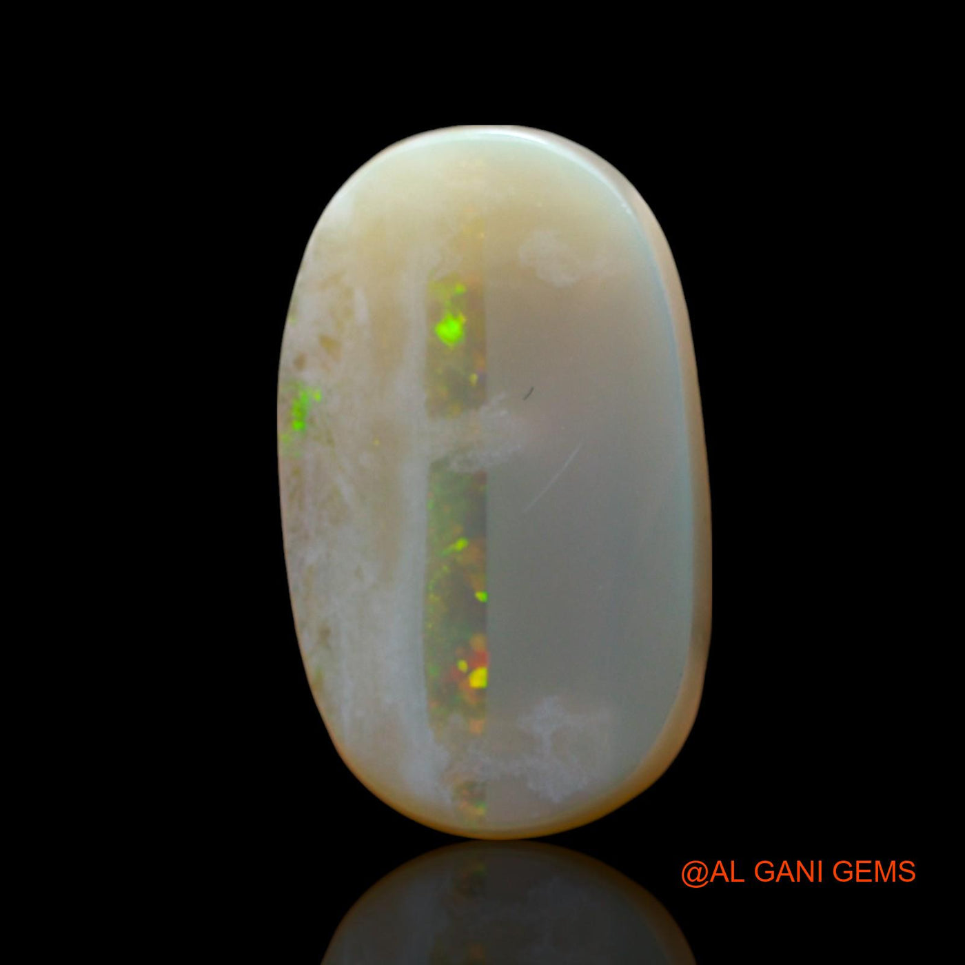 Natural Fire Opal Gemstone 8.00 Cts Loose Oval Cabochon From Australia 18x11x5 mm AE-667