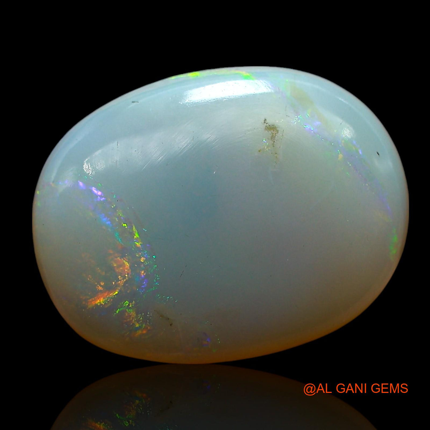 7.00 Cts Natural Australian Fire Opal Loose Gemstone Oval Cabochon 17x13x4 mm AE-669