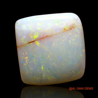 Natural Untreated Fire Opal Loose Gemstone Square Cabochon From Australia 6.00 Cts 13x13x5 mm AE-66