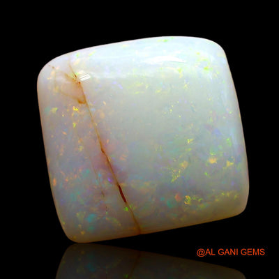 Natural Untreated Fire Opal Loose Gemstone Square Cabochon From Australia 6.00 Cts 13x13x5 mm AE-66