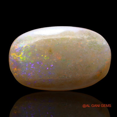 Natural Fire Opal Gemstone 6.00 Cts Loose Oval Cabochon From Australia 18x111x5 mm AE-671