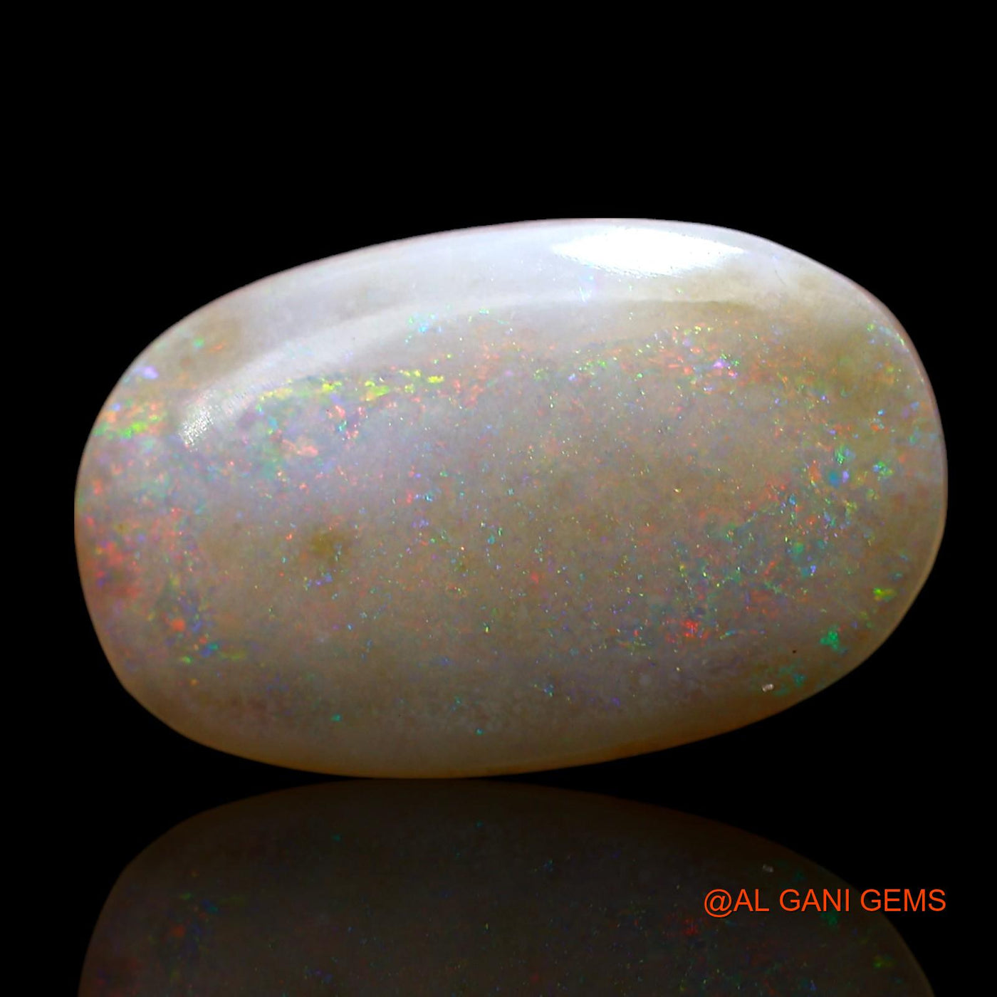 Natural Fire Opal Gemstone 6.00 Cts Loose Oval Cabochon From Australia 18x111x5 mm AE-671