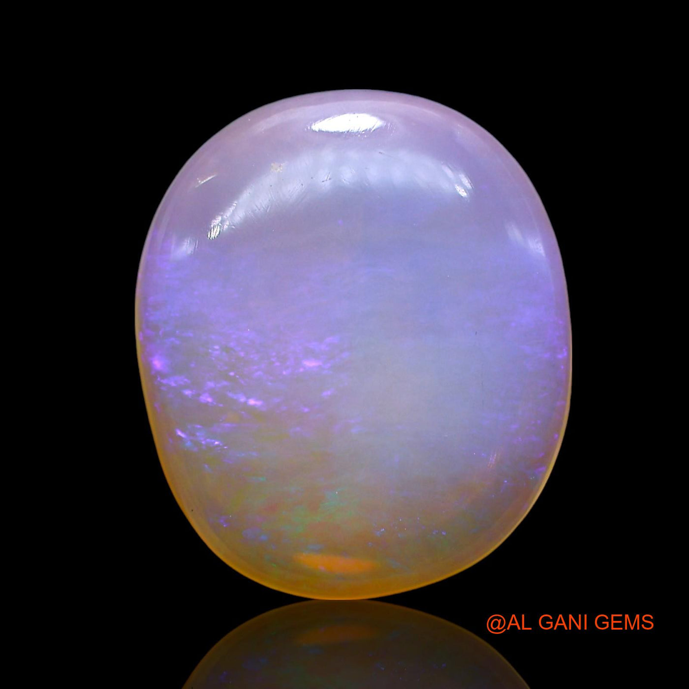 7.00 Cts Natural Australian Fire Opal Loose Gemstone Oval Cabochon 16x14x4 mm AE-673