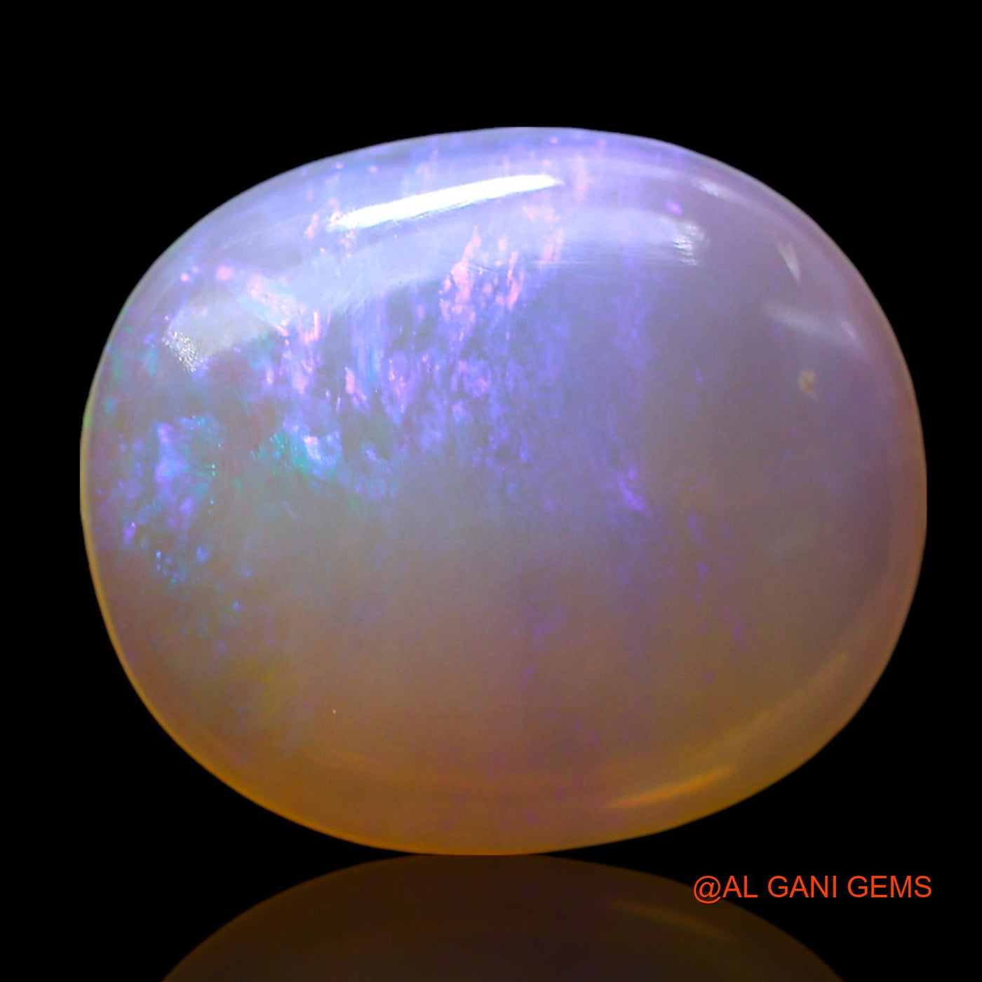 7.00 Cts Natural Australian Fire Opal Loose Gemstone Oval Cabochon 16x14x4 mm AE-673
