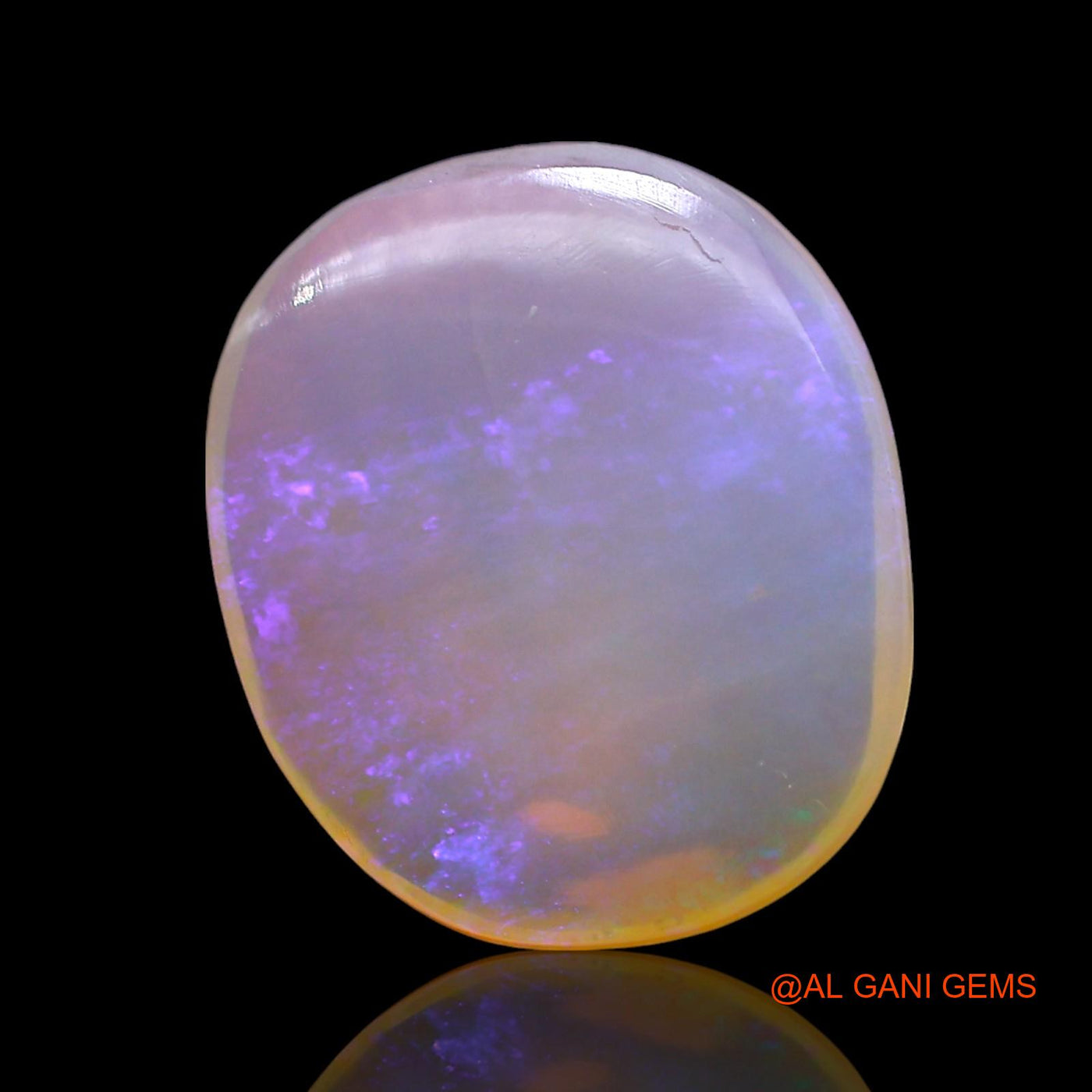 7.00 Cts Natural Australian Fire Opal Loose Gemstone Oval Cabochon 16x14x4 mm AE-673