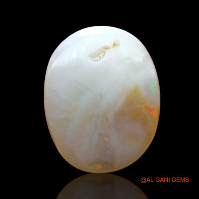 8.00 Cts Unheated Australian Fire Opal Loose Gemstone Oval Cabochon Natural 16x13x6 mm AE-674