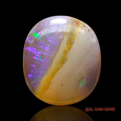 Natural Untreated Fire Opal Loose Gemstone Oval Cabochon From Australia 7.00 Cts 16x14x5 mm AE-675
