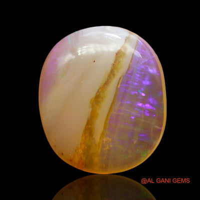 Natural Untreated Fire Opal Loose Gemstone Oval Cabochon From Australia 7.00 Cts 16x14x5 mm AE-675