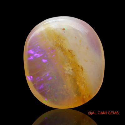 Natural Untreated Fire Opal Loose Gemstone Oval Cabochon From Australia 7.00 Cts 16x14x5 mm AE-675