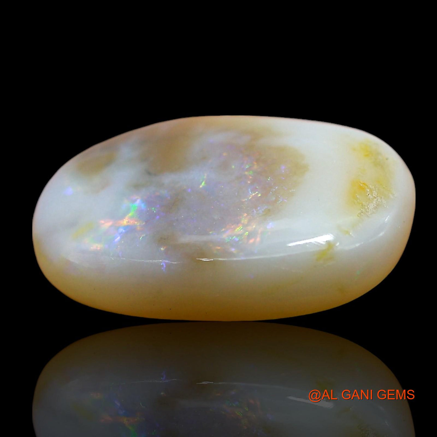 6.00 Cts Natural Australian Fire Opal Loose Gemstone Oval Cabochon 17x11x4 mm AE-676
