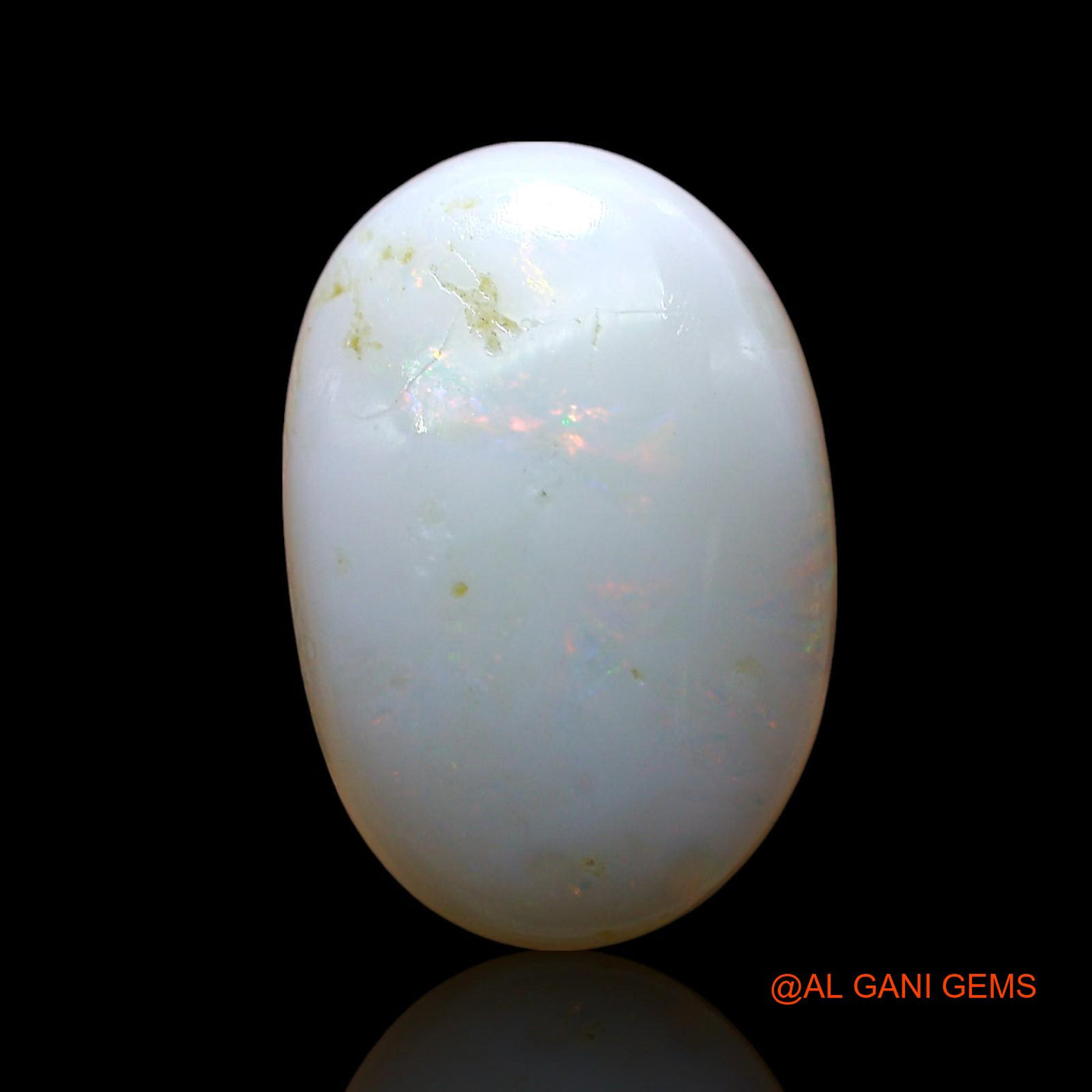 Natural Untreated Fire Opal Loose Gemstone Oval Cabochon From Australia 7.00 Cts 17x11x5 mm AE-677