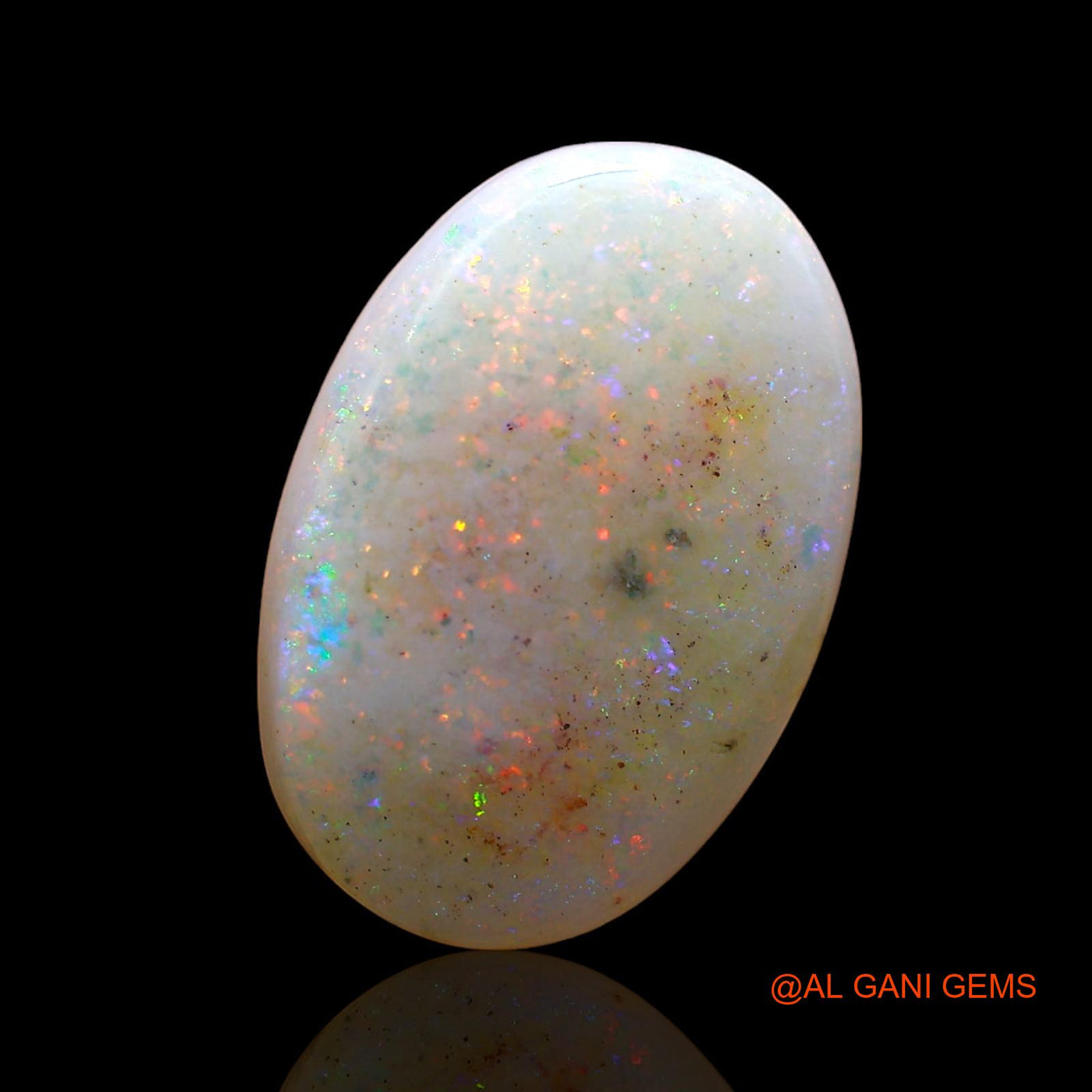 Natural Untreated Fire Opal Loose Gemstone Oval Cabochon From Australia 4.00 Cts 16x11x3 mm AE-67