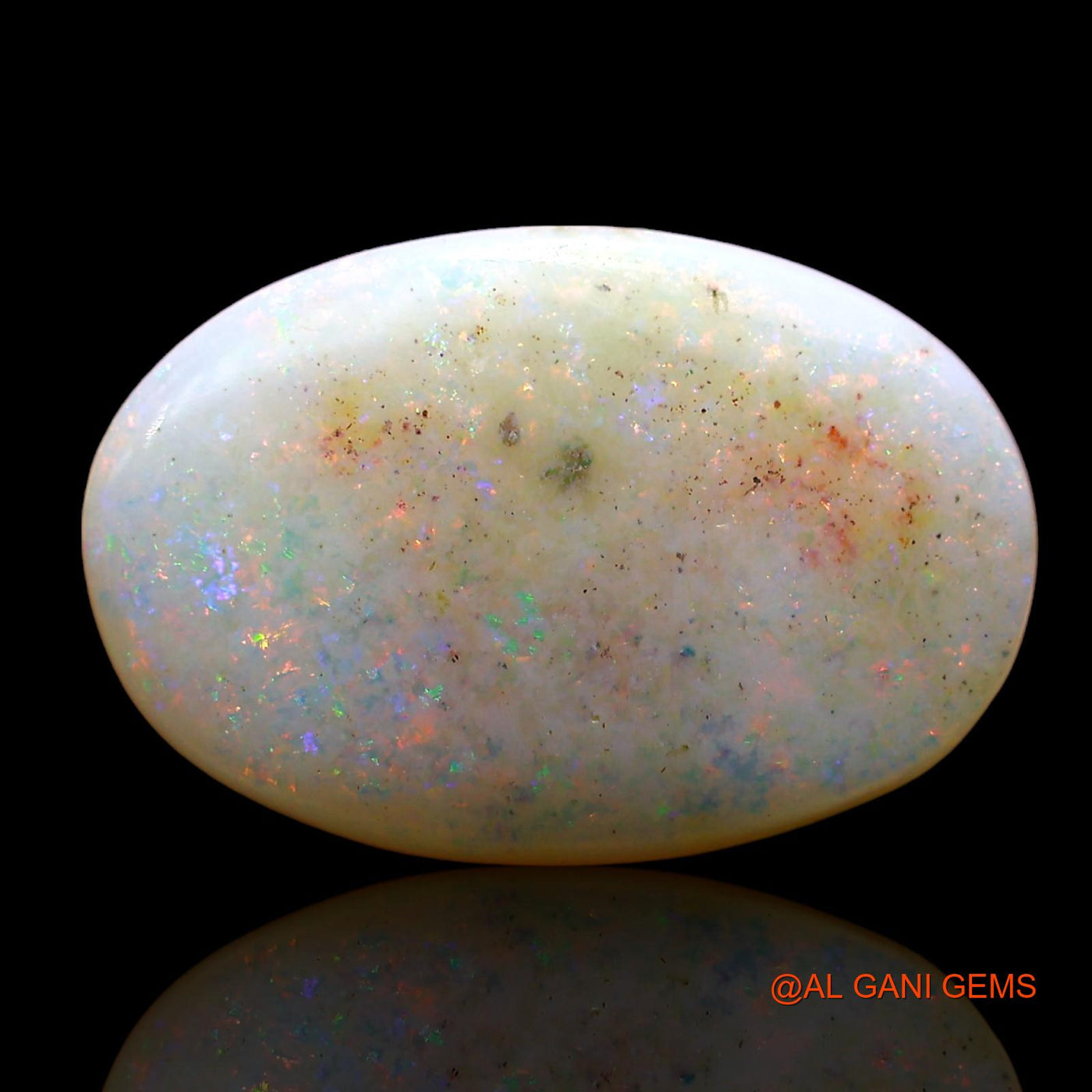 Natural Untreated Fire Opal Loose Gemstone Oval Cabochon From Australia 4.00 Cts 16x11x3 mm AE-67