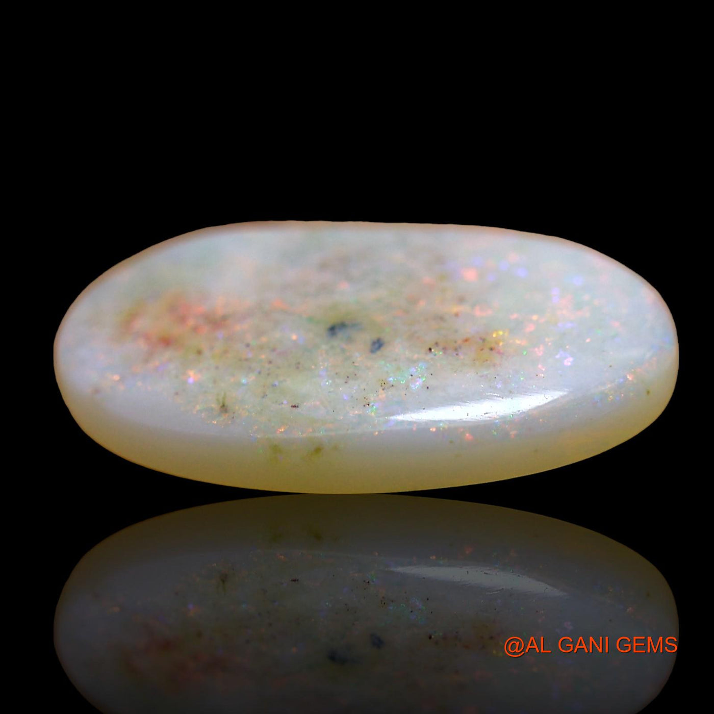 Natural Untreated Fire Opal Loose Gemstone Oval Cabochon From Australia 4.00 Cts 16x11x3 mm AE-67