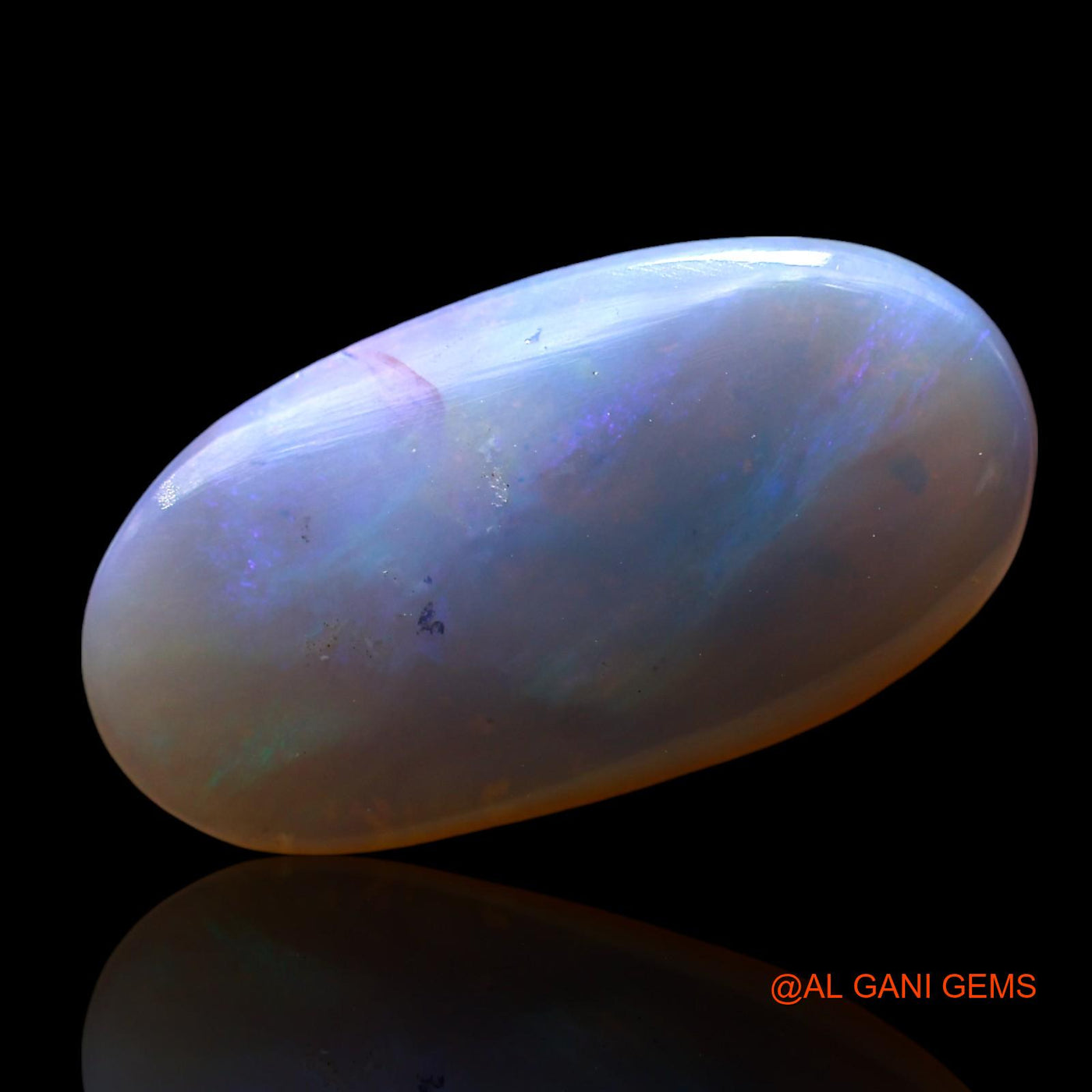 4.00 Cts Unheated Australian Fire Opal Loose Gemstone Oval Cabochon Natural 19x10x3 mm AE-683