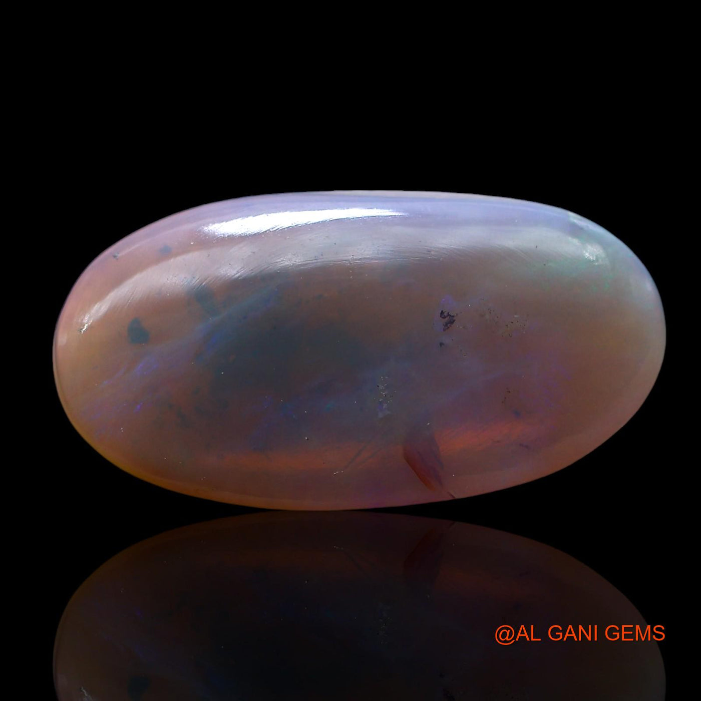 4.00 Cts Unheated Australian Fire Opal Loose Gemstone Oval Cabochon Natural 19x10x3 mm AE-683