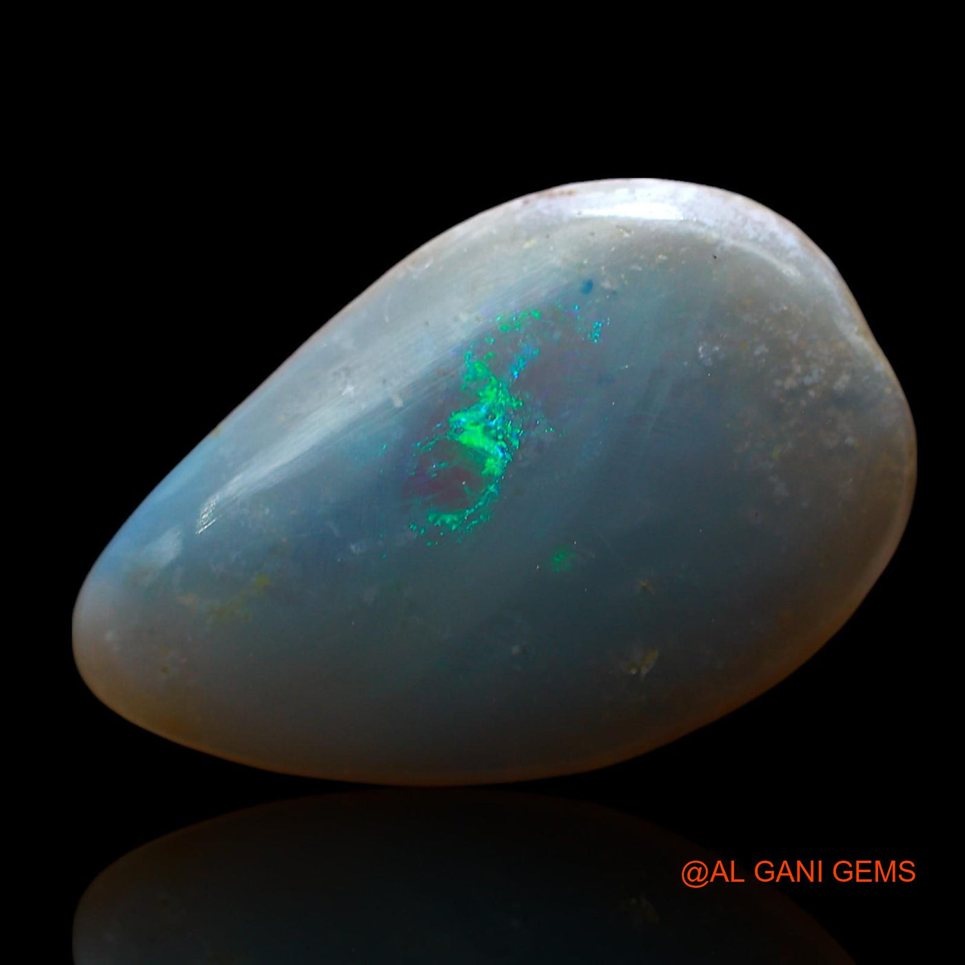 5.00 Cts Natural Australian Fire Opal Loose Gemstone Pear Cabochon 18x12x3 mm AE-684