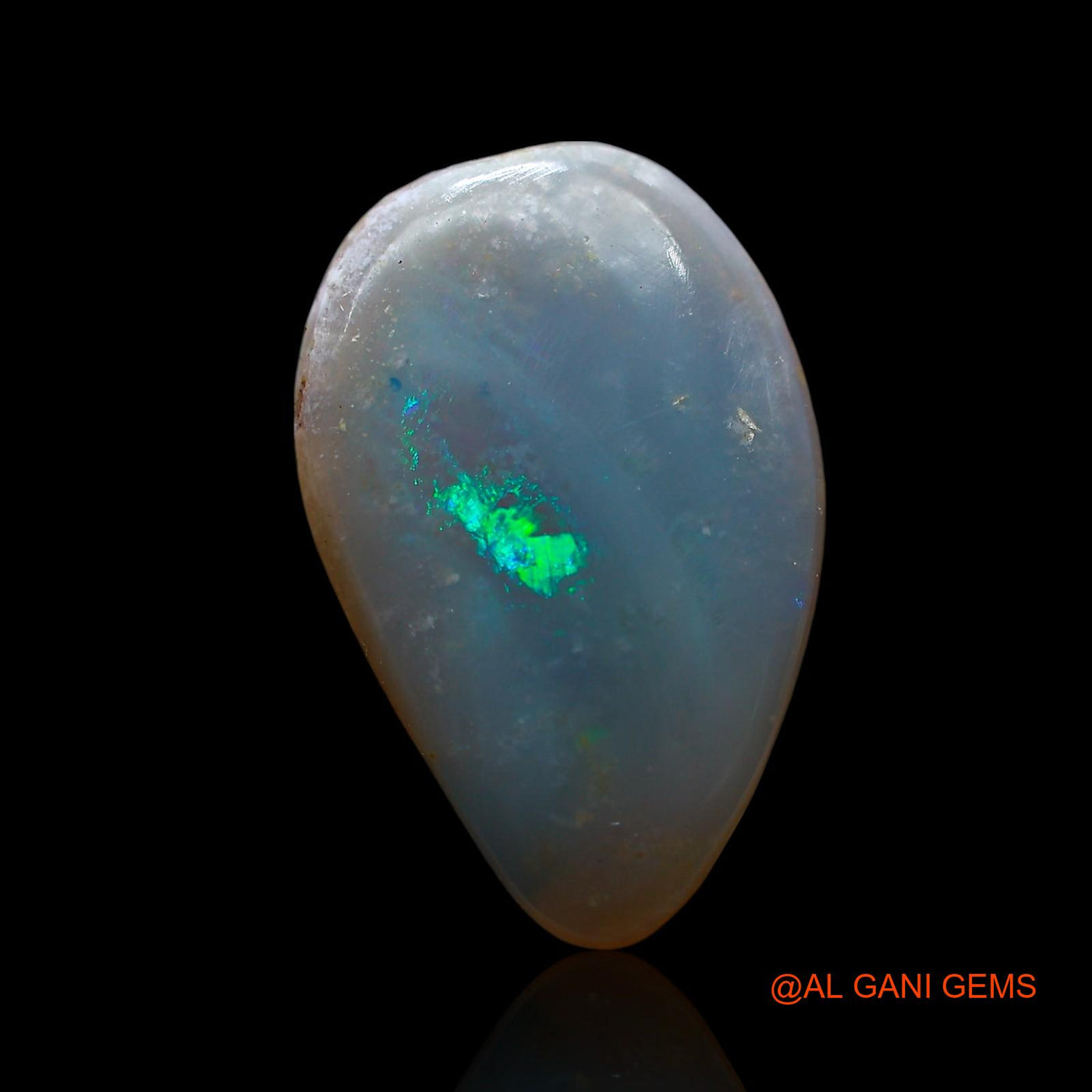 5.00 Cts Natural Australian Fire Opal Loose Gemstone Pear Cabochon 18x12x3 mm AE-684